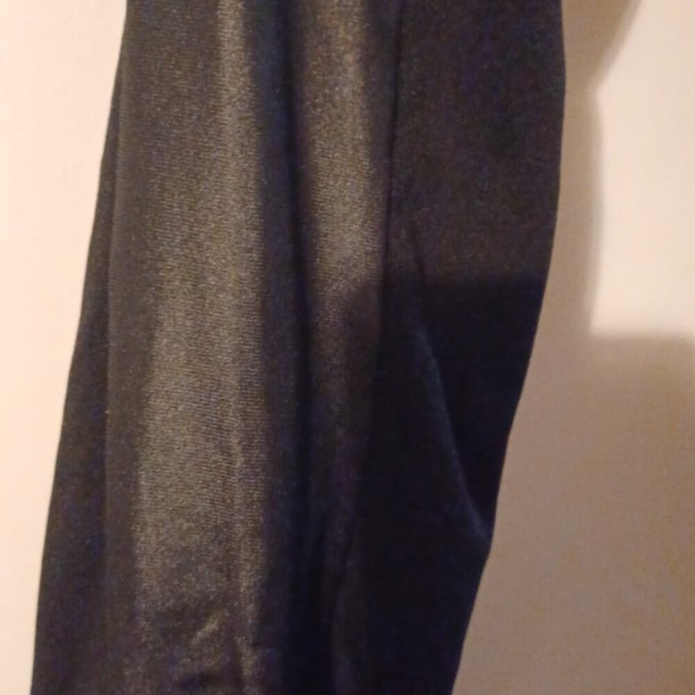 Wild Punch Black Faux Leather Leggings Size M/L